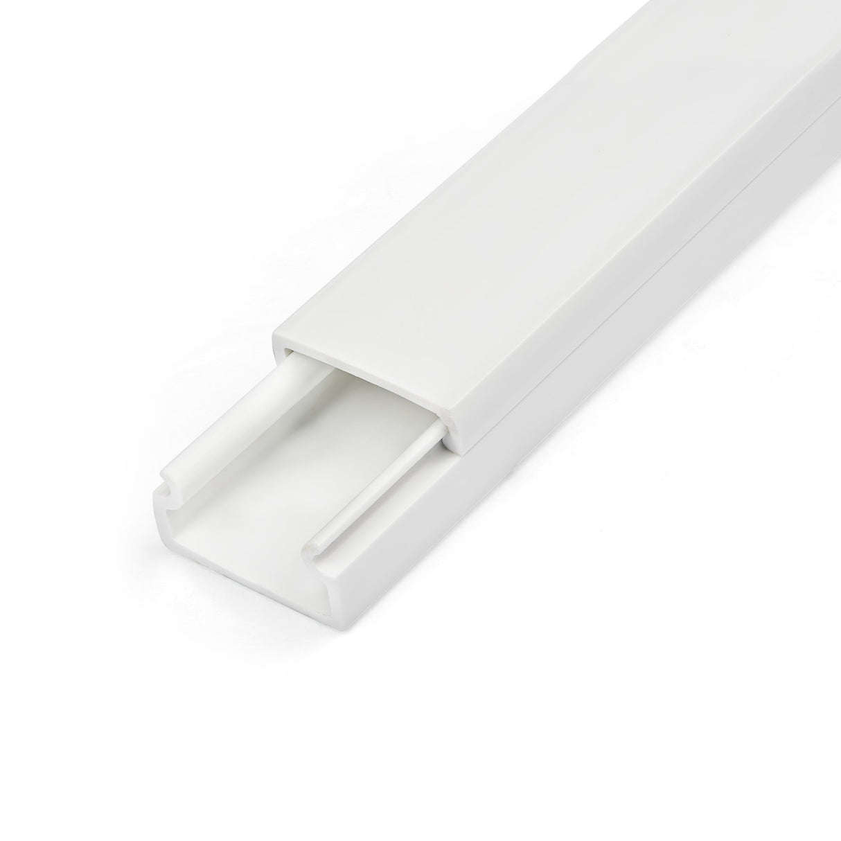 StarTech.com Solid Cable Management Raceway with Adhesive Tape & Cover, 3/4"(19mm)W x 3/8"(11mm)H - 3ft(1m) length, PVC Network/Power Cord Hider/Wall Wire Duct, Max 6 Cables, UL Listed - TAA