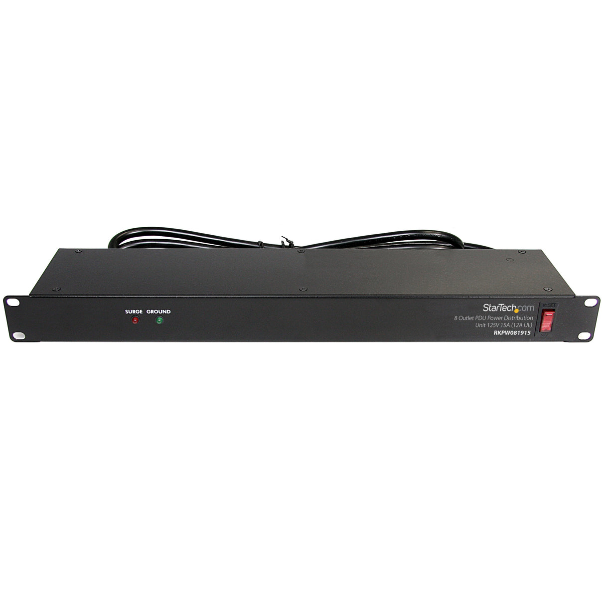 StarTech.com Rackmount PDU with 8 Outlets and Surge Protection - 1U