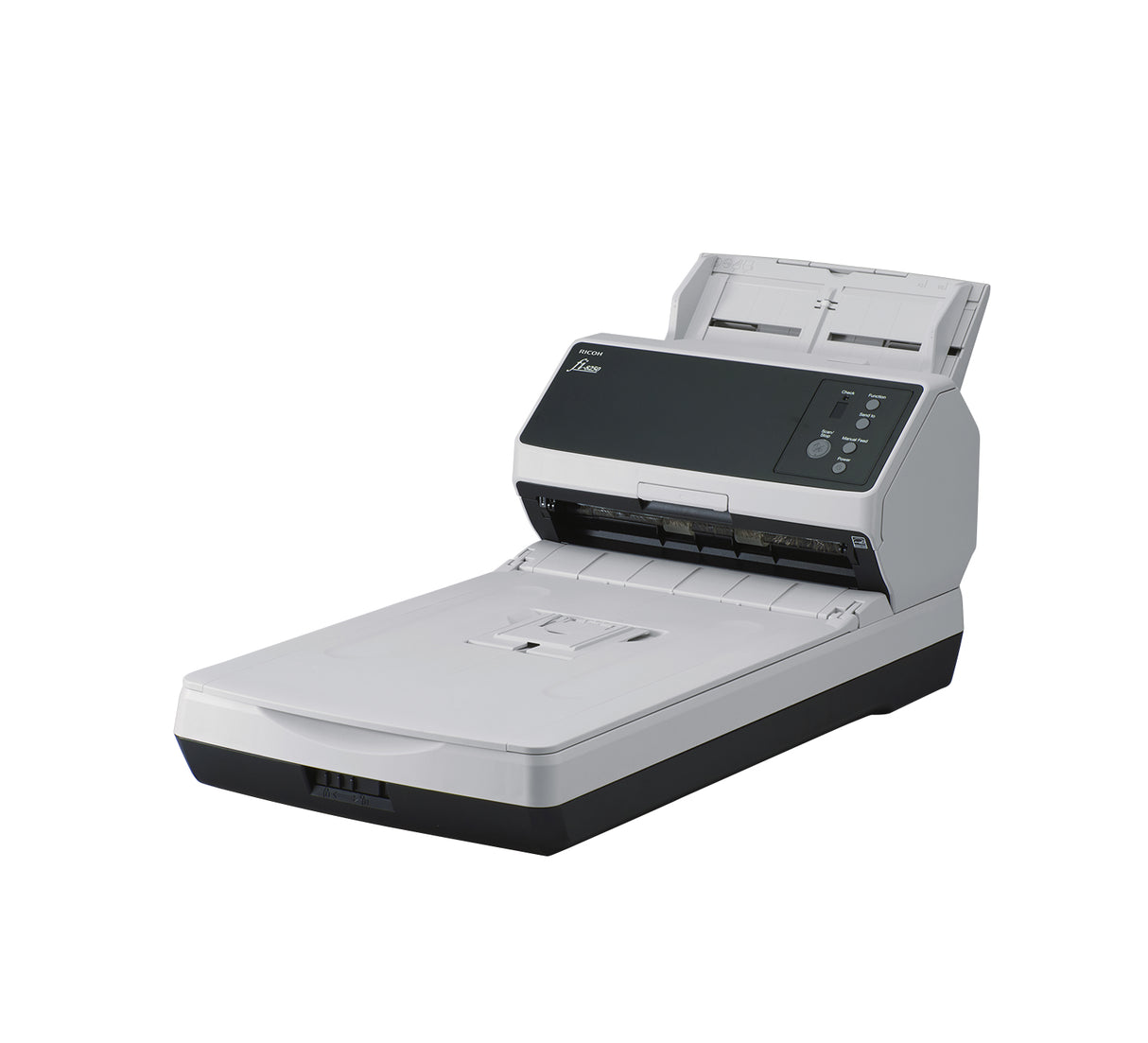 Ricoh FI-7480 W/ 5 YEAR EXCHANGE WARRANTY + 2 CONS KITS - DROP SHIP ADF + Manual feed scanner 600 x 600 DPI A4 Black, Grey