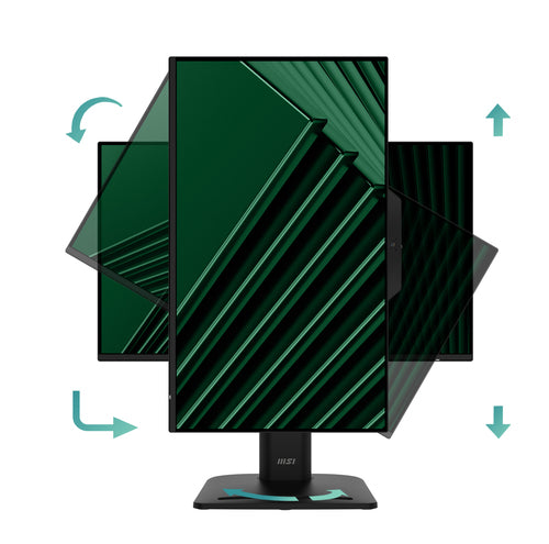 MSI Pro MP242PMG 23.8 Inch Monitor, FHD (1920 x 1080), 120Hz, IPS, 1ms, 1x HDMI 1.4b, 1x DP 1.2a, 1x D-Sub(VGA), 2xUSB 5Gbps Type-A, 1x USB 5Gbps Type-B, Built-in Speakers, Webcam, Anti-Glare, Anti-Flicker, Less Blue light, TÜV Certified, VESA...