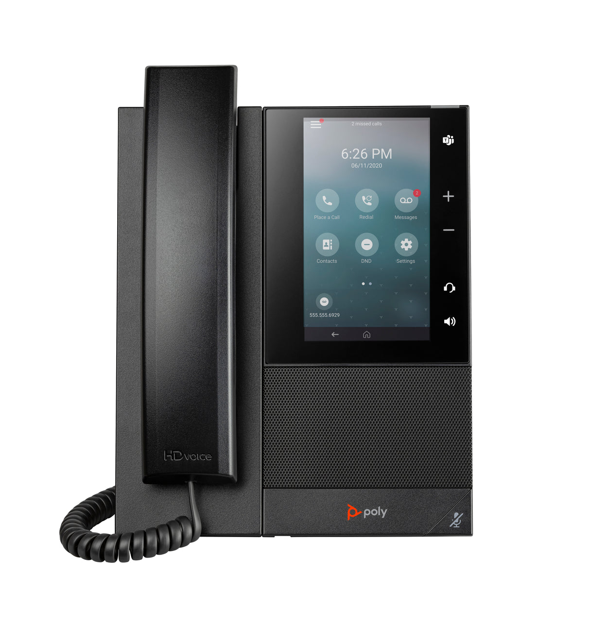 HP Poly CCX 500 Business Media Phone with Open SIP and PoE-enabled GSA/TAA