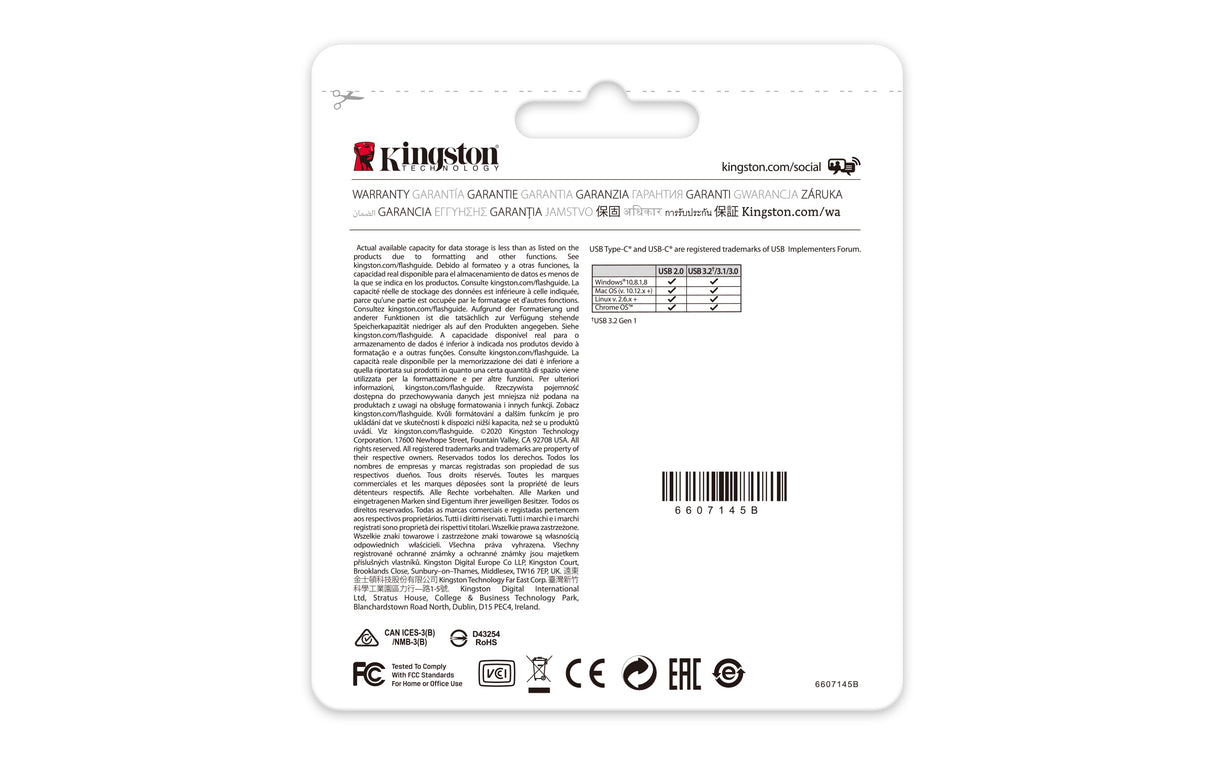Kingston Technology DataTraveler 128GB USB-C 3.2 Gen 1 70