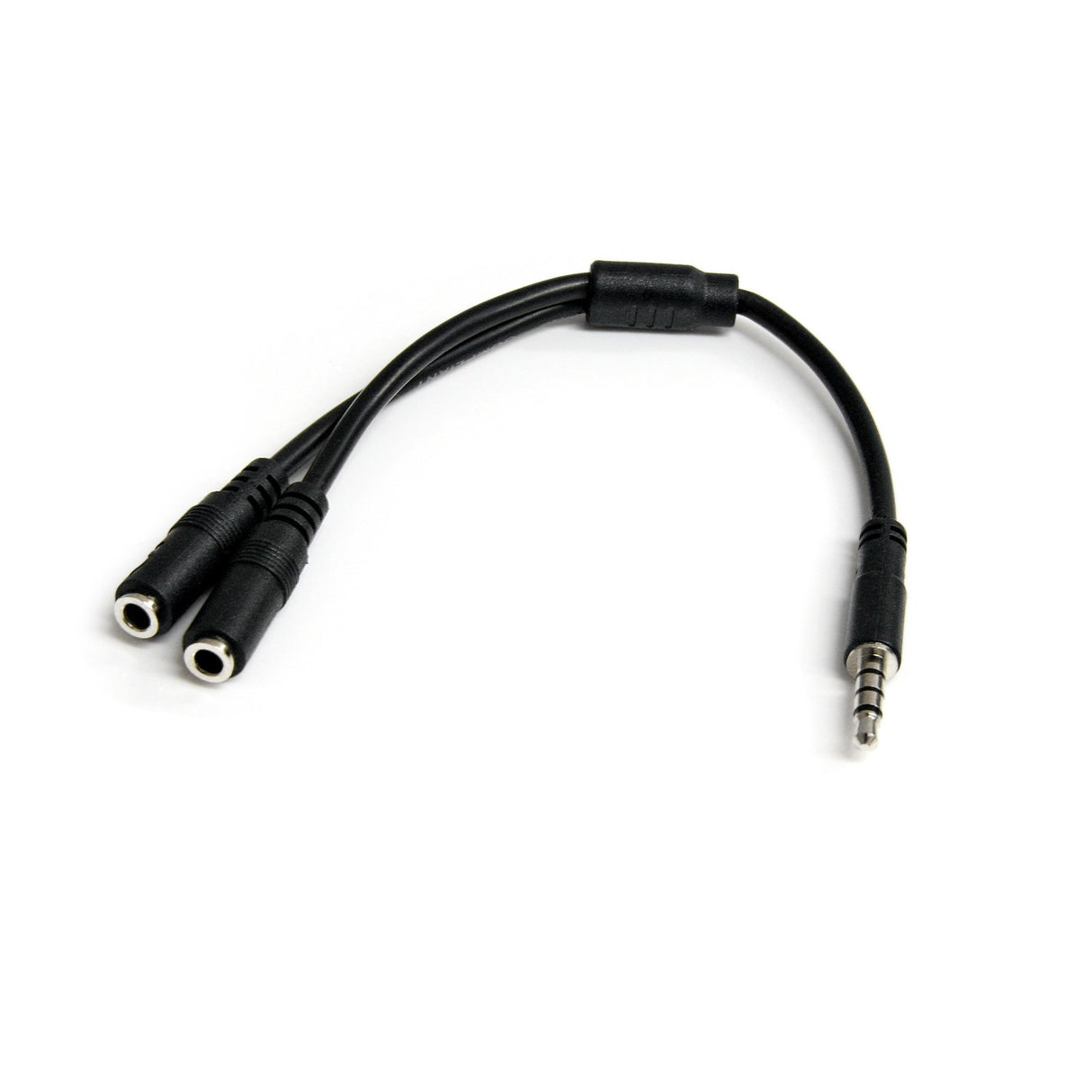 StarTech.com Headset adapter for headsets with separate headphone / microphone plugs - 3.5mm 4 position to 3 position and 2 position 3.5mm M/F