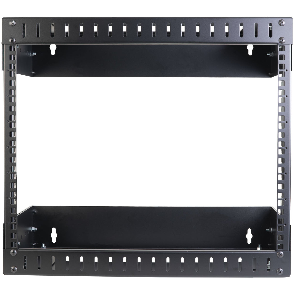 StarTech.com 2-Post 8U Heavy-Duty Wall Mount Network Rack, 19" Open Frame Server Rack with Adjustable Depth, Wall Mount Data Rack for IT / AV / Patch Panel / Computer Equipment - Cage Nuts and Screws Included