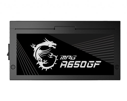 MSI MPG A650GF UK PSU '650W, 80 Plus Gold certified, Fully Modular, 100% Japanese Capacitor, Flat Cables, ATX Power Supply Unit, UK Powercord, Black, Support Latest GPU'