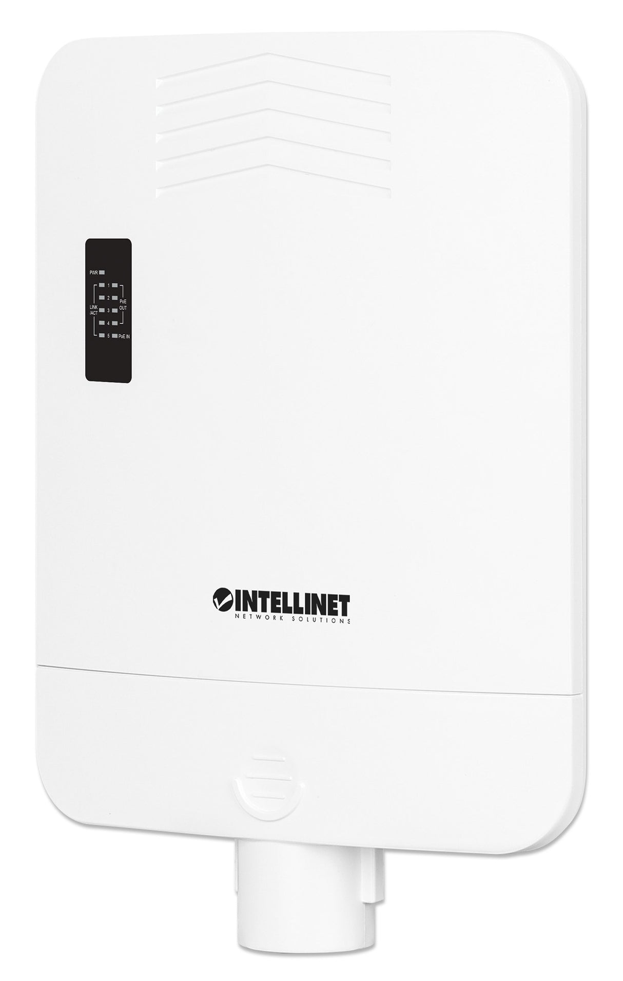 Intellinet Outdoor PoE-Powered 5-Port Gigabit Switch with PoE Passthrough / 4-Port PoE+ Extender