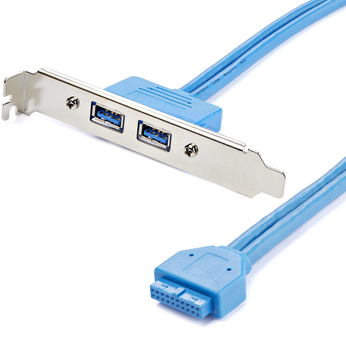 StarTech.com 2 Port USB 3.0 (5Gbps) A Female Slot Plate Adapter