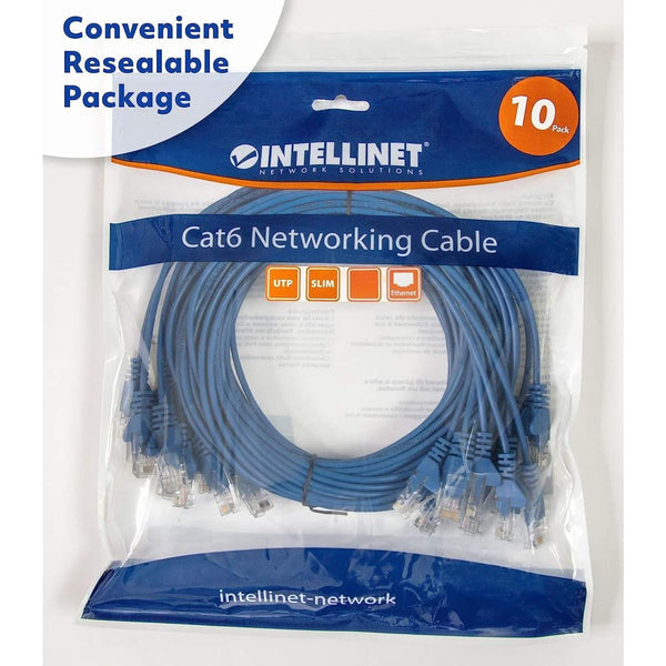 Intellinet 742528 networking cable Blue 1 m Cat6 U/UTP (UTP)