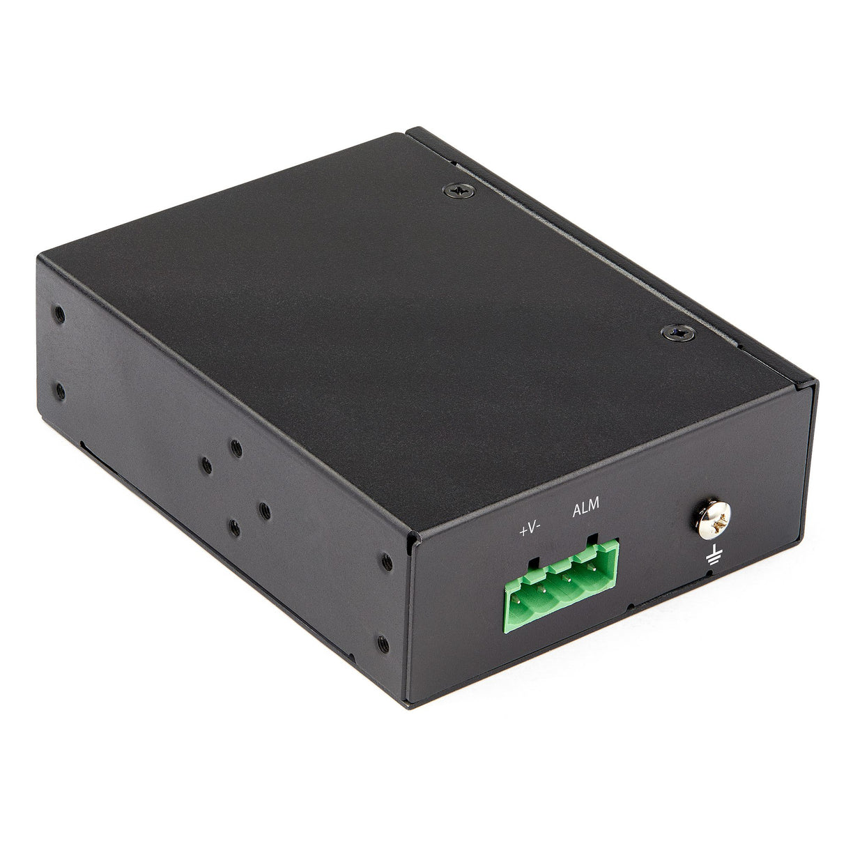 StarTech.com PoE+ Industrial Fiber to Ethernet Media Converter 60W - SFP to RJ45 - Singlemode/Multimode Fiber to Copper Gigabit Ethernet - Compact Size - IP-30/ -40 to +75C - TAA