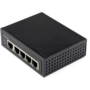 StarTech.com Industrial 5 Port Gigabit PoE Switch - 30W - Power Over Ethernet Switch - Hardened GbE PoE+ Unmanaged Switch - Rugged High Power Gigabit Network Switch IP-30/-40 C to 75 C - TAA