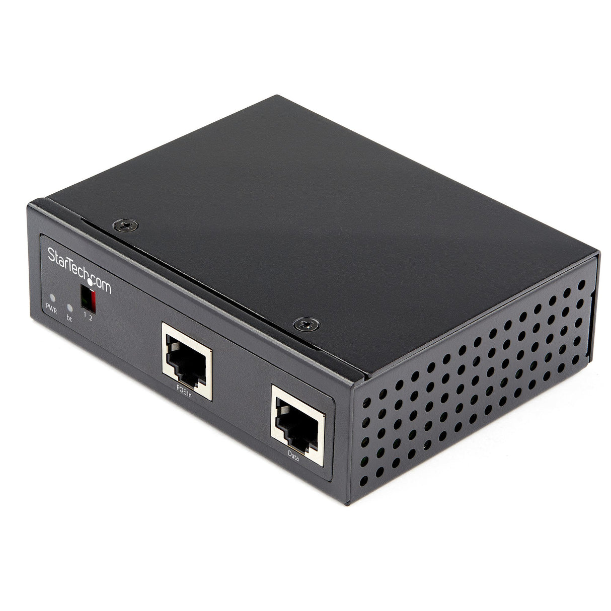 StarTech.com Industrial Gigabit PoE Splitter - 90W High Speed Power over Ethernet PoE+++ Splitter - 12-48V DC Splitter 802.3bt - LAN/RJ45 Ultra PoE to DC Adapter - -40C to +75C - TAA