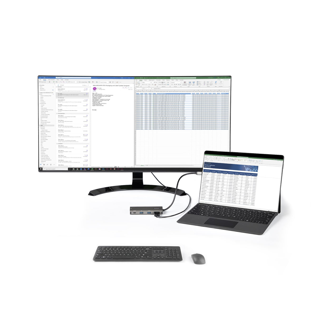 StarTech.com USB C Multiport Adapter - 10Gbps USB Type-C Mini Dock with 4K 30Hz HDMI - 100W Power Delivery Passthrough - 3-Port USB Hub, GbE - USB 3.1/3.2 Gen 2 Laptop Dock - 10" Cable