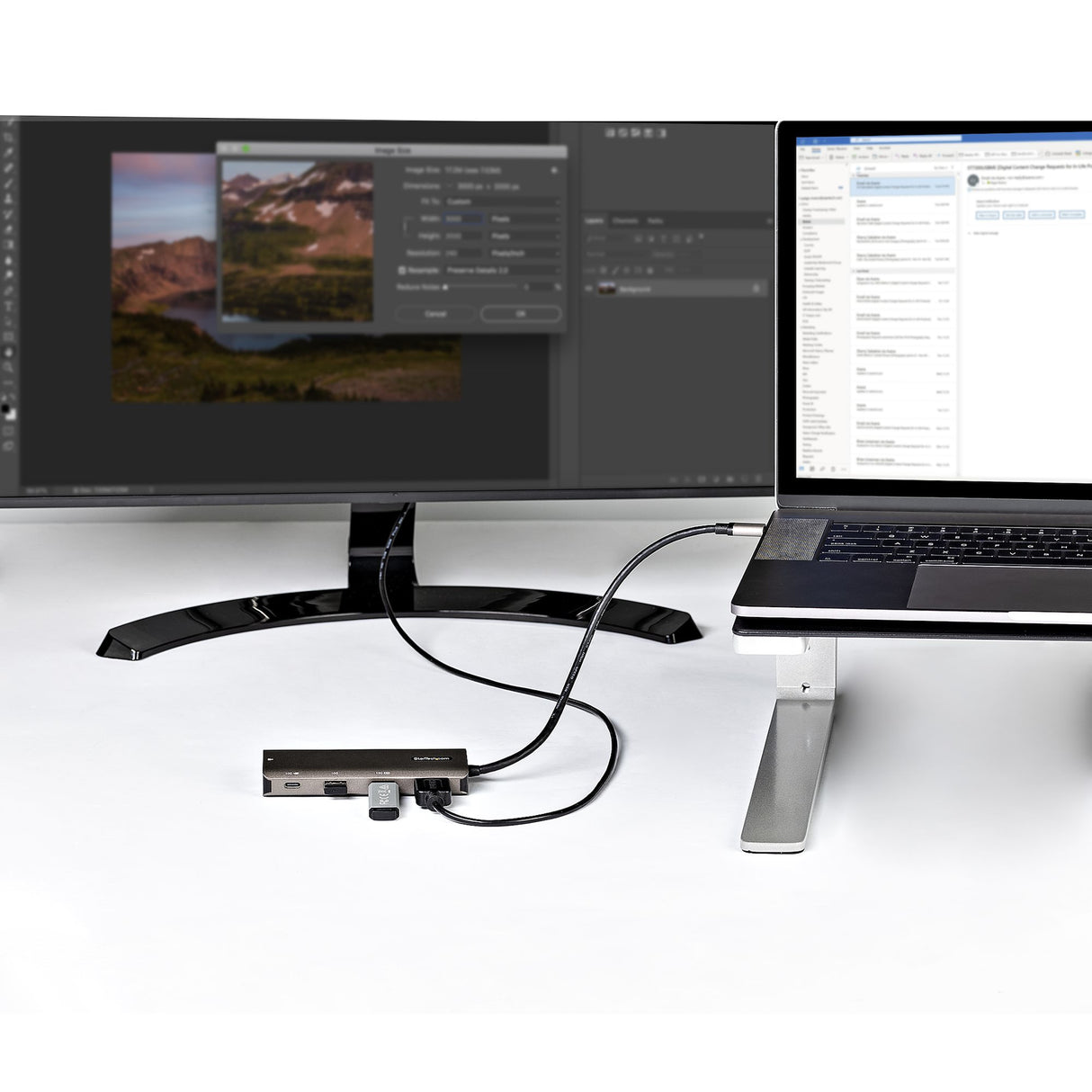 StarTech.com USB C Multiport Adapter - 10Gbps USB Type-C Mini Dock with 4K 30Hz HDMI - 100W Power Delivery Passthrough - 3-Port USB Hub, GbE - USB 3.1/3.2 Gen 2 Laptop Dock - 10" Cable