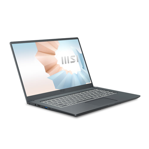 MSI Modern 15 A11M-201CA Intel® Core™ i7 i7-1165G7 Laptop 39.6 cm (15.6") Full HD 16 GB DDR4-SDRAM 512 GB SSD Wi-Fi 6 (802.11ax) Windows 10 Home Grey