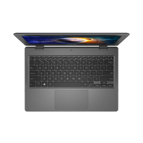 ASUS BR1100FKA-XS04T laptop Intel® Celeron® N N4500 Hybrid (2-in-1) 29.5 cm (11.6") Touchscreen HD 4 GB DDR4-SDRAM 128 GB eMMC Wi-Fi 5 (802.11ac) Windows 10 Pro Grey