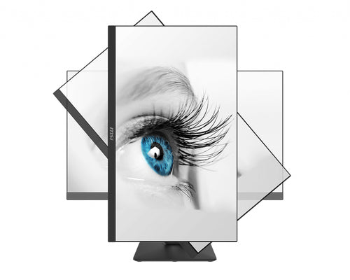 MSI Pro MP271P 27 Inch Monitor with Adjustable Stand, Full HD (1920 x 1080), 75Hz, IPS, 5ms, HDMI, VGA, Built-in Speakers, Anti-Glare, Anti-Flicker, Less Blue light, TÜV Certified, VESA, Kensington, Black