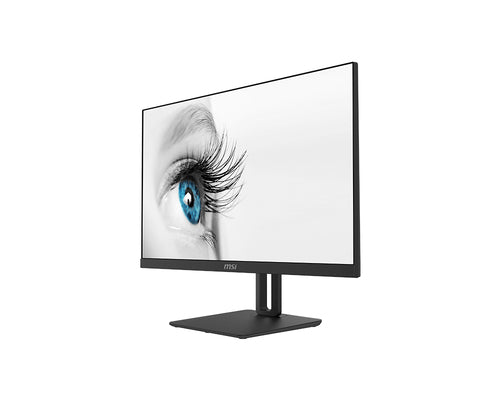 MSI Pro MP271P 27 Inch Monitor with Adjustable Stand, Full HD (1920 x 1080), 75Hz, IPS, 5ms, HDMI, VGA, Built-in Speakers, Anti-Glare, Anti-Flicker, Less Blue light, TÜV Certified, VESA, Kensington, Black