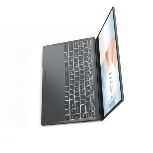 MSI Modern 14 B11MOU-480CA laptop Intel® Core™ i7 i7-1165G7 35.6 cm (14") Full HD 8 GB DDR4-SDRAM 512 GB SSD Wi-Fi 6 (802.11ax) Windows 10 Home Grey
