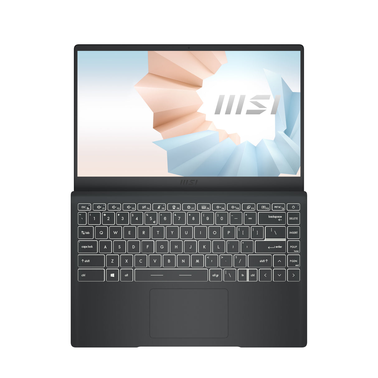 MSI Modern 14 B10MW-486 Intel® Core™ i3 i3-10110U Laptop 35.6 cm (14") Full HD 8 GB DDR4-SDRAM 128 GB SSD Wi-Fi 5 (802.11ac) Windows 10 Home Grey