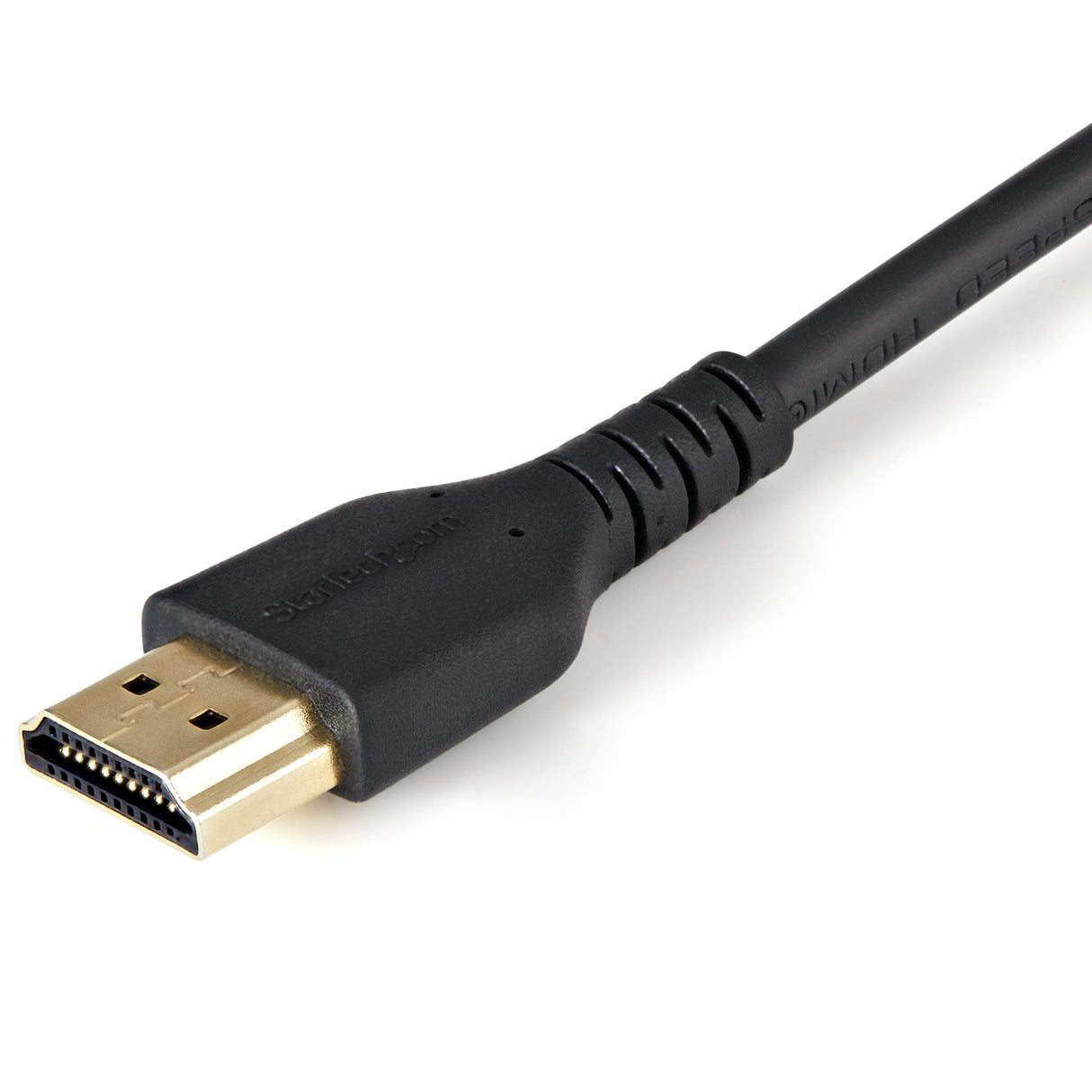 StarTech.com 6ft (2m) Slim HDMI Cable with Locking Screw - 4K 60Hz HDR - High Speed HDMI 2.0 Monitor Cable with Locking Screw Connector for Secure Connection - Slim HDMI Cable with Ethernet - M/M