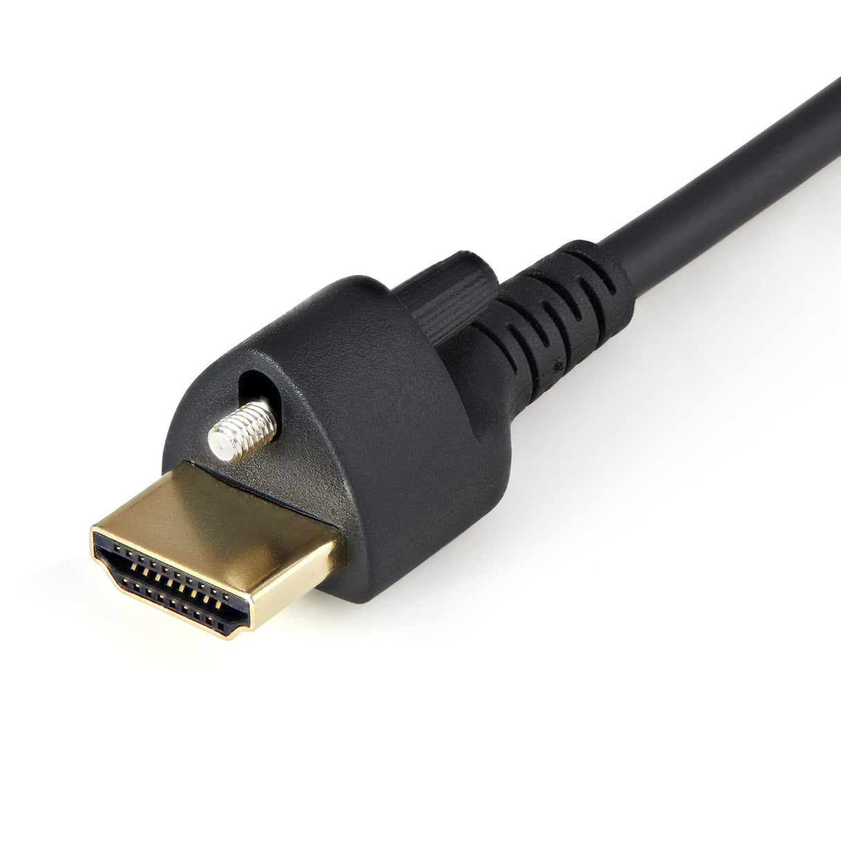 StarTech.com 6ft (2m) Slim HDMI Cable with Locking Screw - 4K 60Hz HDR - High Speed HDMI 2.0 Monitor Cable with Locking Screw Connector for Secure Connection - Slim HDMI Cable with Ethernet - M/M