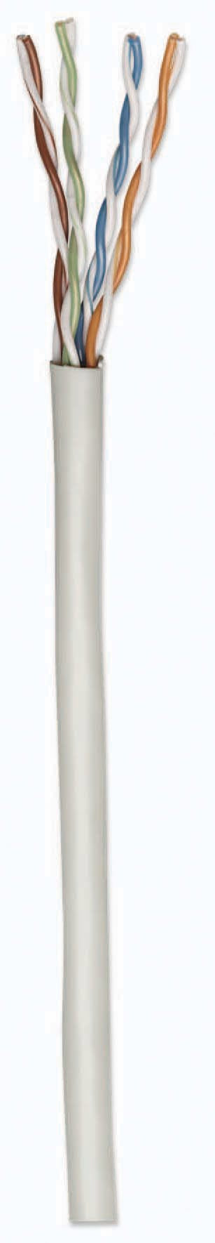 Intellinet Network Bulk Cat6 Cable, 23 AWG, Solid Wire, 305m, Grey, Copper, U/UTP, Box