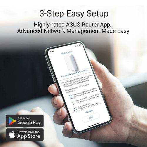 ASUS ZenWiFi BD5 Outdoor Dual-band (2.4 GHz / 5 GHz) Wi-Fi 7 (802.11be) White 2 Internal
