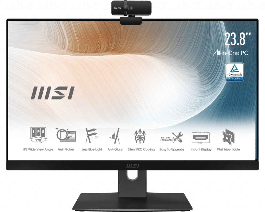 MSI Modern MODAM241P11M235 All-in-One PC/workstation Intel® Core™ i5 i5-1135G7 60.5 cm (23.8") 1920 x 1080 pixels 8 GB DDR4-SDRAM 256 GB SSD Windows 10 Home Wi-Fi 6 (802.11ax) White