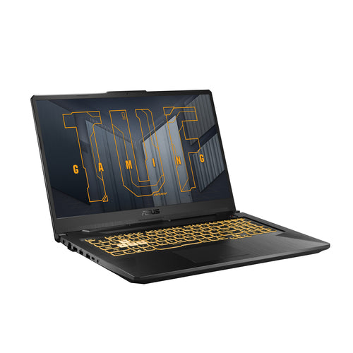 ASUS TUF Gaming F17 FX706HCB-QS72-CB laptop Intel® Core™ i7 i7-11800H 43.9 cm (17.3") Full HD 16 GB DDR4-SDRAM 512 GB SSD NVIDIA GeForce RTX 3050 Wi-Fi 6 (802.11ax) Windows 11 Home Grey