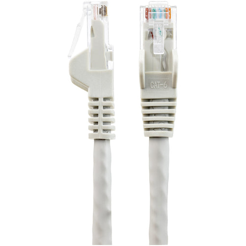 StarTech.com 6in (15cm) CAT6 Ethernet Cable - LSZH (Low Smoke Zero Halogen) - 10 Gigabit 650MHz 100W PoE RJ45 UTP Network Patch Cord Snagless with Strain Relief - Gray CAT 6, ETL Verified, 24AWG