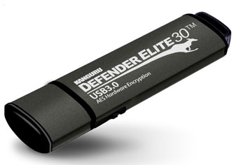 iStorage Kanguru Defender Elite30™ USB 3.0 64GB| Secure Flash Drive | FIPS 197 Certified, 256-bit AES hardware encryption (XTS Mode) | TAA Compliant