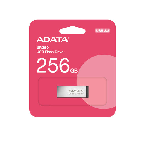 ADATA UR350 USB flash drive 256 GB USB Type-A 3.2 Gen 1 (3.1 Gen 1) Black, Silver