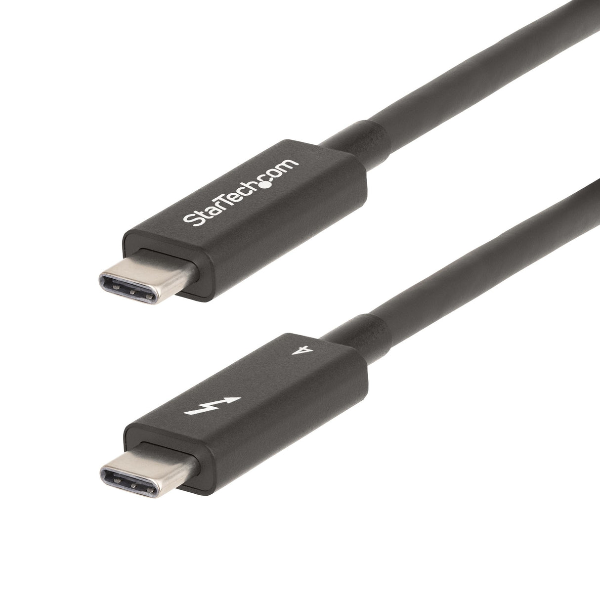 StarTech.com 6.6ft (2m) Active Thunderbolt 4 Cable, 40Gbps, 100W Power Delivery, 4K/8K Video, Intel-Certified Thunderbolt Cable - Compatible w/ USB4/Thunderbolt 4/ USB 3.2/ USB Type-C/DisplayPort/Thunderbolt 3