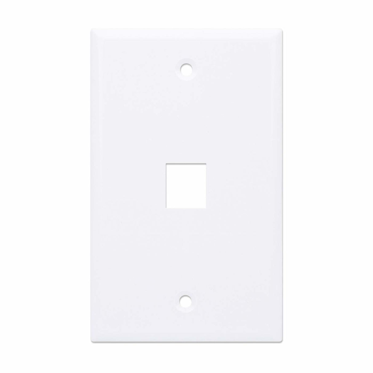 Intellinet 1-Outlet Keystone Wall Plate, White