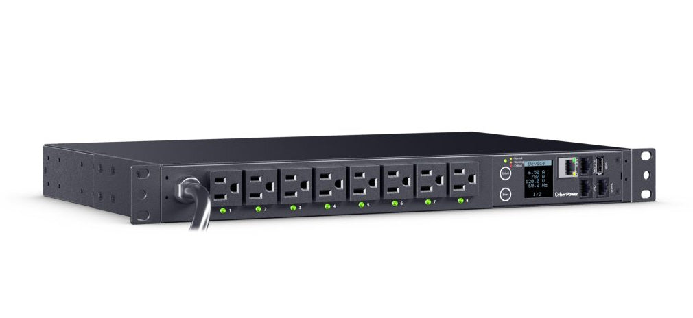CyberPower PDU41021 power distribution unit (PDU) 16 AC outlet(s) 1U Black