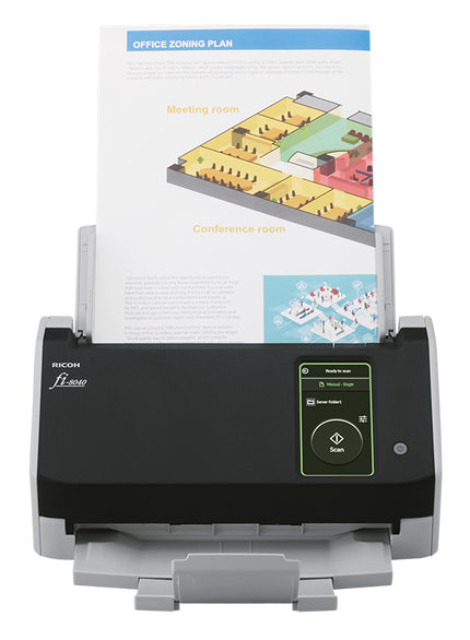Ricoh FI-8040 ADF + Manual feed scanner 600 x 600 DPI A4 Black, Grey