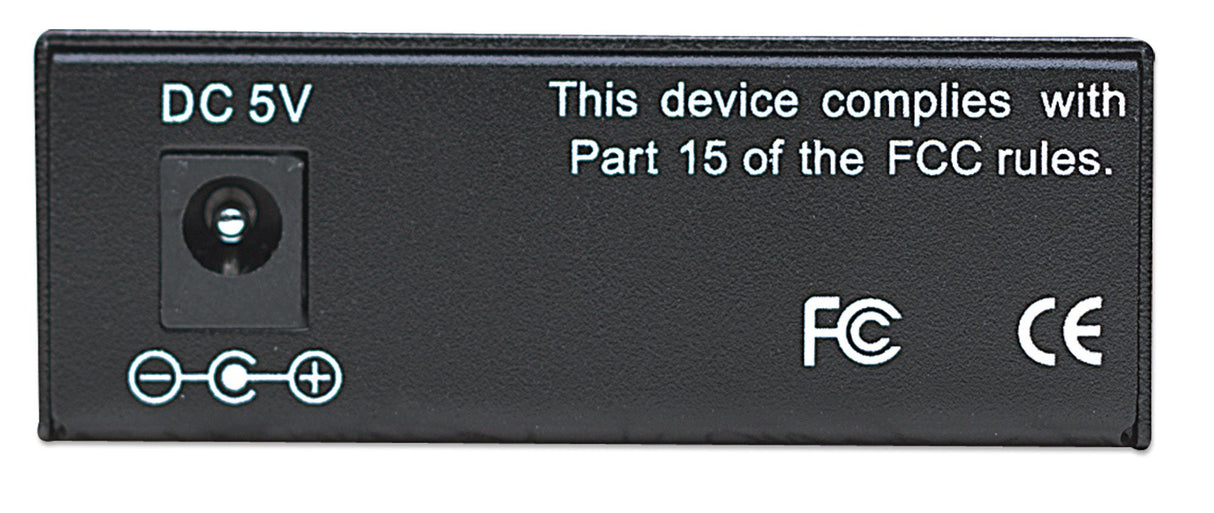 Intellinet Fast Ethernet Media Converter, 10/100Base-Tx to 100Base-Fx (ST) Multi-Mode, 2 km (1.24 mi)