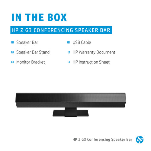 HP Z G3 Conferencing Speaker Bar