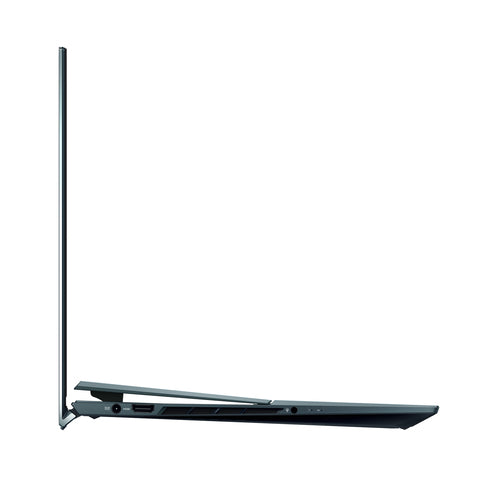 ASUS Zenbook Pro Duo 15 OLED UX582HS-XH99T-CA Intel® Core™ i9 i9-11900H Laptop 39.6 cm (15.6") Touchscreen 4K Ultra HD 32 GB DDR4-SDRAM 1 TB SSD NVIDIA GeForce RTX 3080 Wi-Fi 6 (802.11ax) Windows 11 Pro Blue