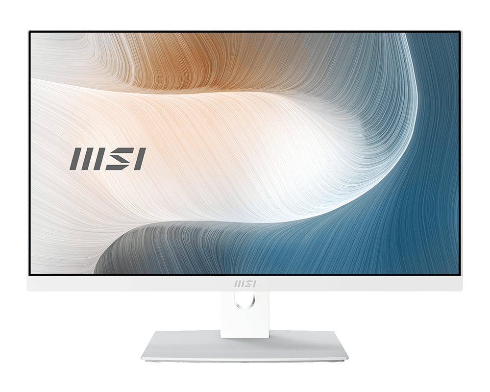MSI MODERN AM241P 11M-240US All-in-One PC/workstation Intel® Core™ i7 i7-1165G7 60.5 cm (23.8") 1920 x 1080 pixels 16 GB DDR4-SDRAM 512 GB SSD Windows 10 Home Wi-Fi 6 (802.11ax) White