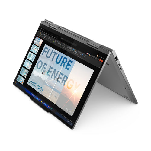 Lenovo ThinkPad X1 2-in-1 Gen 9 Intel Core Ultra 7 165U Hybrid (2-in-1) 35.6 cm (14") Touchscreen WUXGA 32 GB LPDDR5x-SDRAM 512 GB SSD Wi-Fi 6E (802.11ax) Windows 11 Pro Grey English
