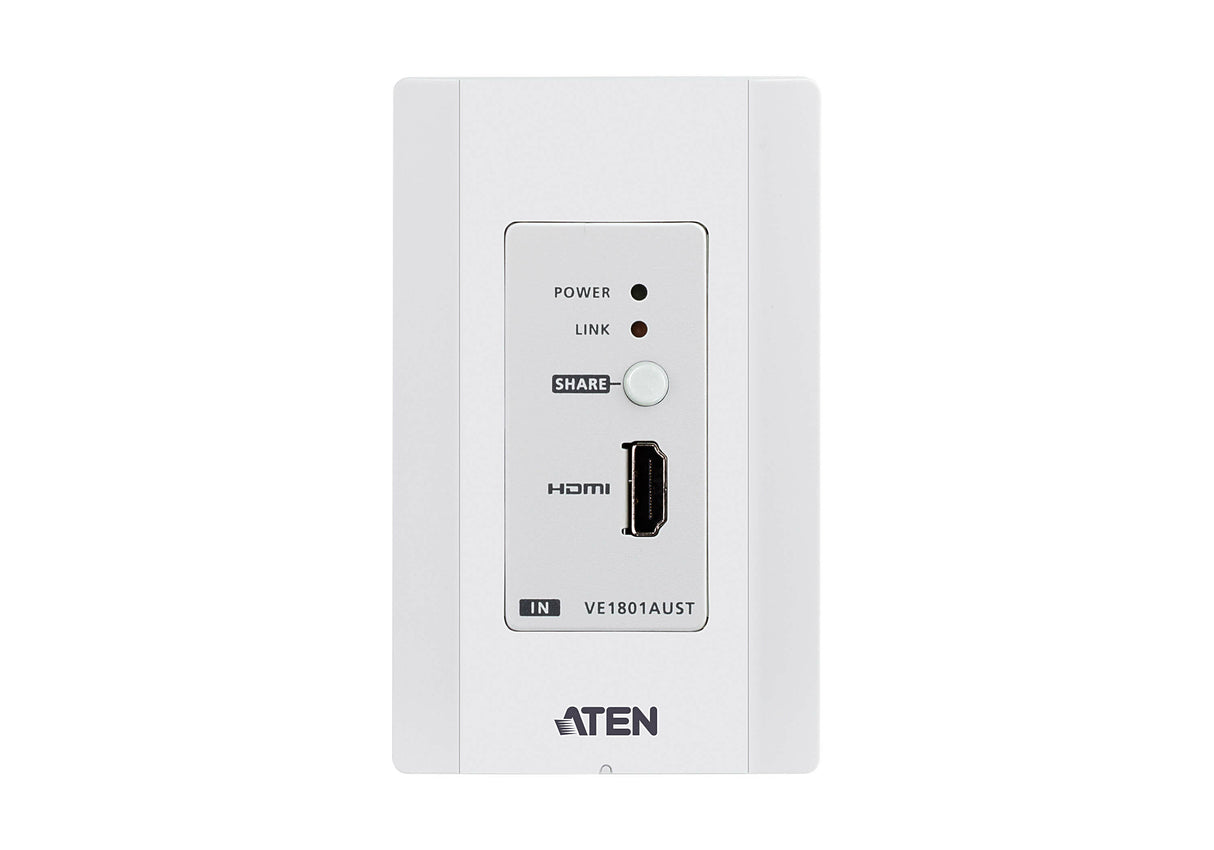 ATEN VE1801AUST AV extender AV transmitter White