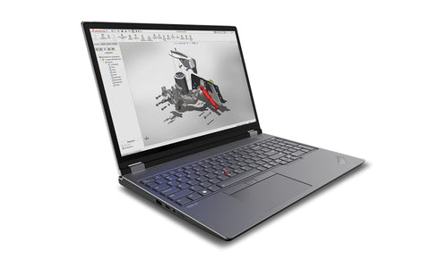 Lenovo ThinkPad P16 Gen 2 Intel® Core™ i7 i7-13700HX Mobile workstation 40.6 cm (16") WQXGA 16 GB DDR5-SDRAM 512 GB SSD NVIDIA RTX A1000 Wi-Fi 6E (802.11ax) Windows 11 Pro Grey, Black QWERTY US English