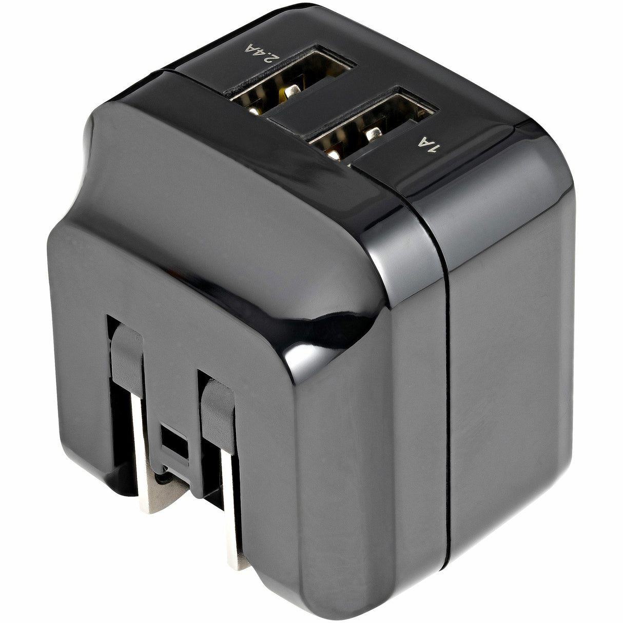 StarTech.com 2 Port USB Wall Charger - 17W Wall Charger Hub (2.4A & 1A port) - Dual Port USB-A Power Adapter - Portable/Travel USB Wall Plug to Charge Multiple Devices - Phones/Tablets