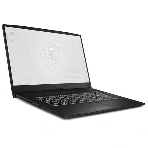 MSI Workstation WF76 11UJ-262CA laptop Intel® Core™ i7 i7-11800H Mobile workstation 43.9 cm (17.3") Full HD 32 GB DDR4-SDRAM 1 TB SSD NVIDIA RTX A2000 Wi-Fi 6 (802.11ax) Windows 10 Pro Black