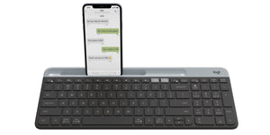 Logitech 920-011479 keyboard Universal RF Wireless + Bluetooth English Graphite