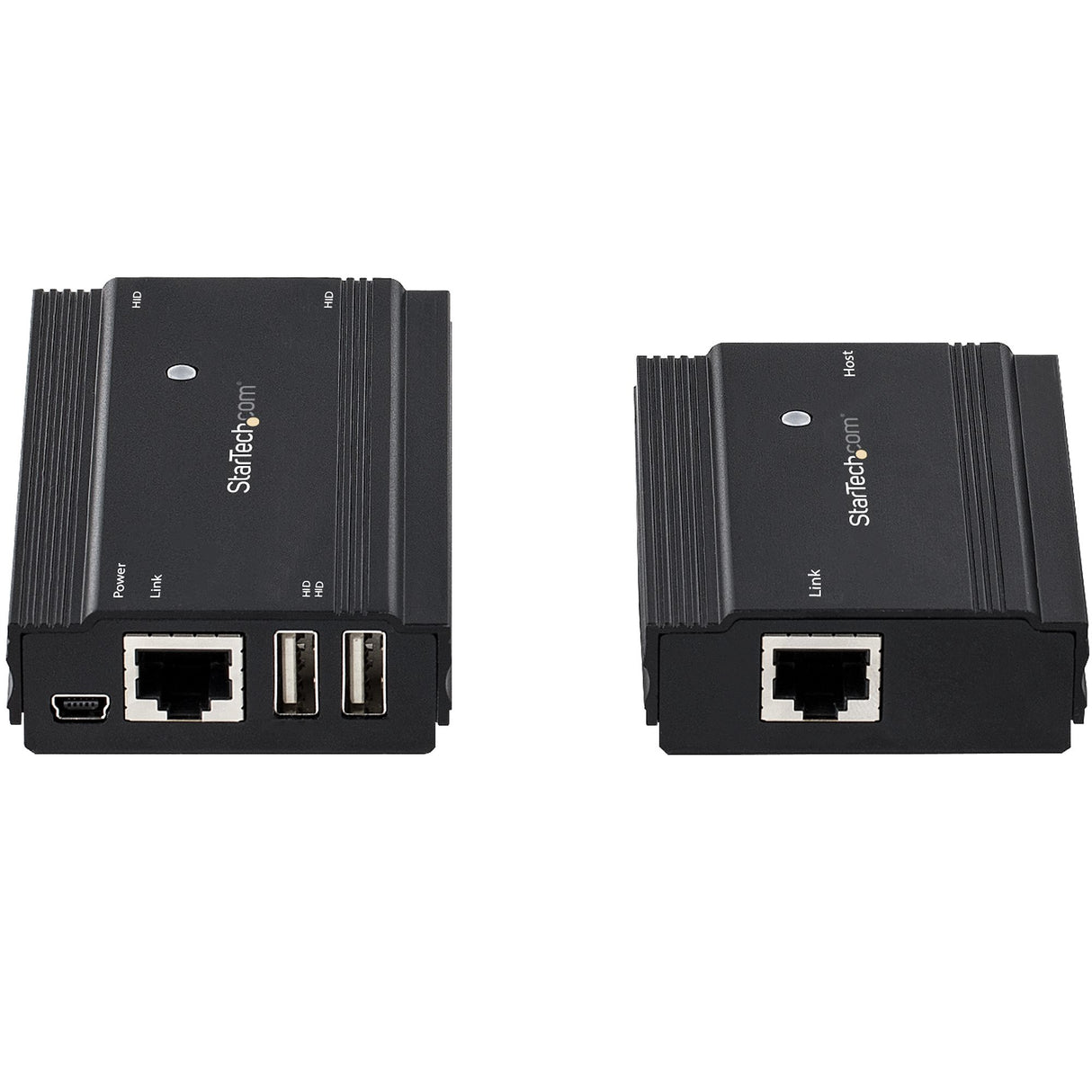 StarTech.com 4-Port USB 2.0 Extender Hub over Single CAT5e/CAT6 Ethernet Cable (RJ45) - 330ft (100m) - USB Extender Hub Adapter Kit - Metal Housing - Externally Powered - 480 Mbps - TAA