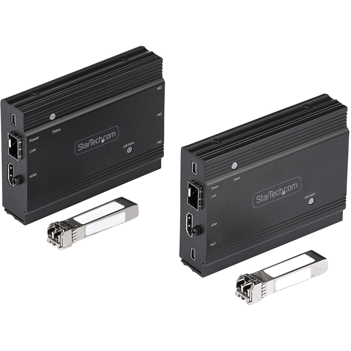 StarTech.com 4K HDMI KVM Extender over Fiber - HDMI Video & USB Remote KVM Switch/Console Extender - up to 984ft/300m (MultiMode) - 2x 10G MMF SFP+ modules - KVM Extension Kit (TX/RX) - TAA