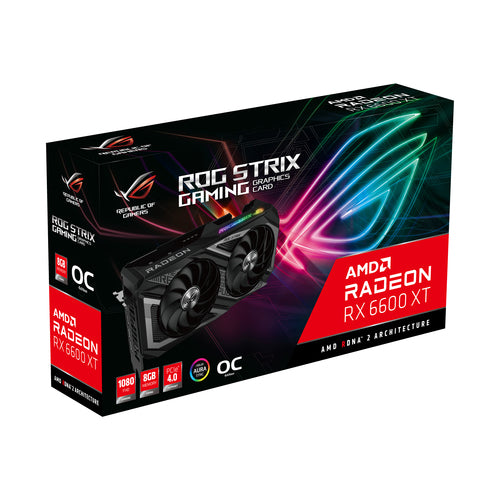 ASUS ROG -STRIX-RX6600XT-O8G-GAMING AMD Radeon RX 6600 XT 8 GB GDDR6