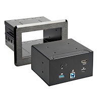 StarTech.com Conference Room Docking Station - Universal Laptop Dock - 4K HDMI, 60W Power Delivery, USB Hub, GbE, Audio - In-Table Connectivity Box For Huddle/Boardroom Collaboration Space